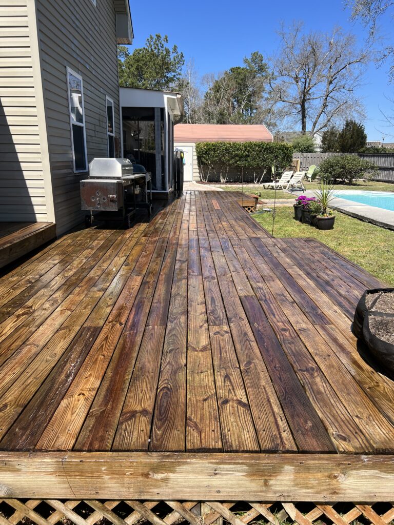 deck after cleaning