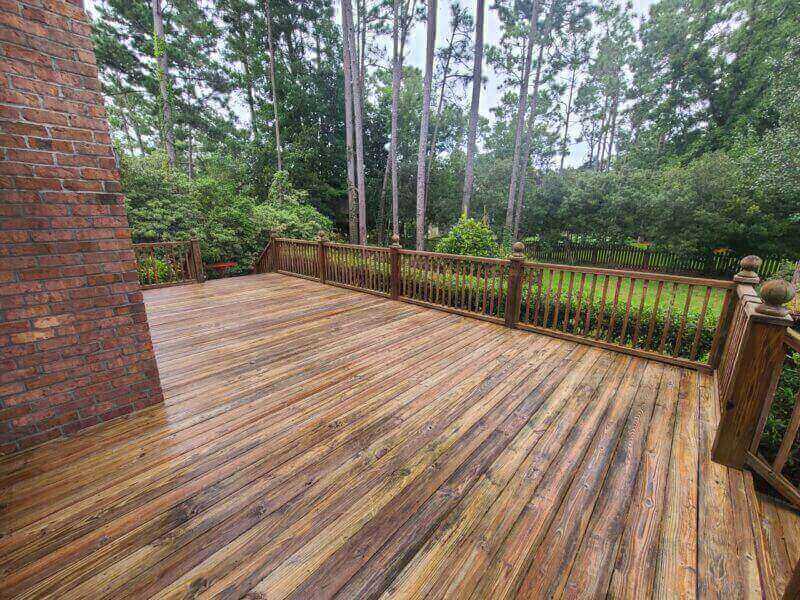 wooden deck